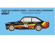 Decal – Ford Escort Mk.II Zakspeed "Mampe" - 1978 ETCC / DRM 1/24